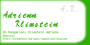 adrienn klimstein business card